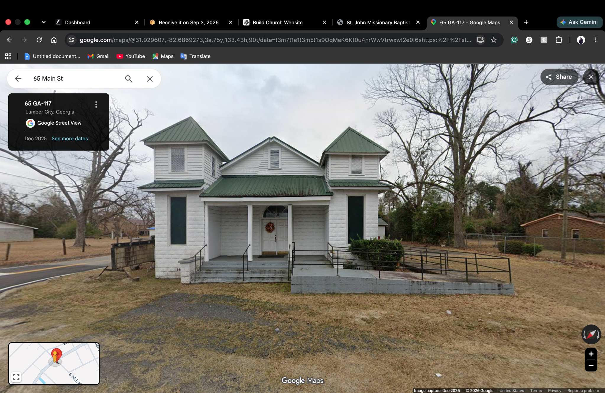 Exterior of St. John Missionary Baptist Church